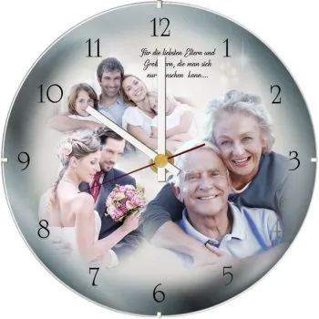 Familienuhr - ein Geschenk zum Geburtstag oder Weihnachten