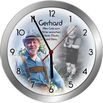 Fotouhr als GEschenk zum Geburtstag für Opa, Kumpel , Nachbarn