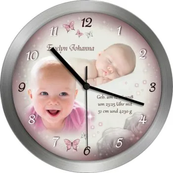 beliebtes Geburtsgeschenk, Fotouhr