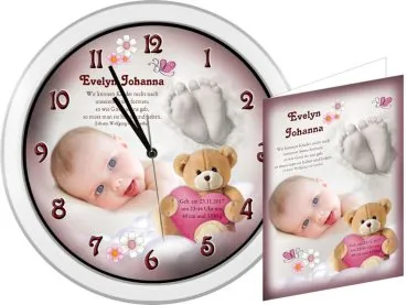 Geschenk zur Geburt-Mädchen und Teddy