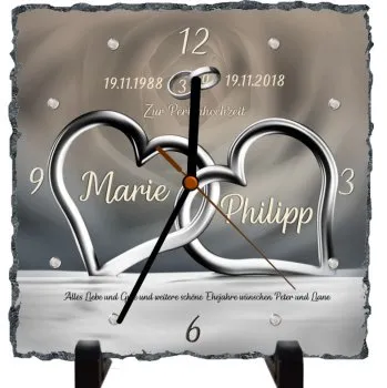 Geschenk zum 30.Hochzeitstag mit Standfüßen