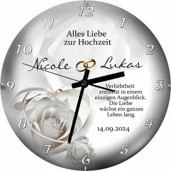 Besonderes Hochzeitsgeschenk Hochzeitsuhr