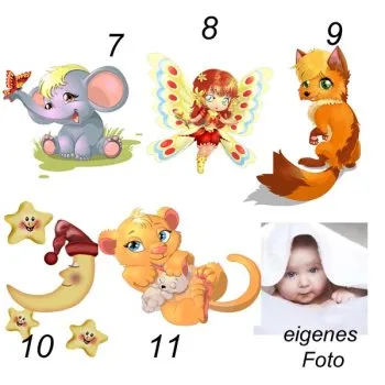 Babydecke - Geschenk zur Taufe mit Fotodruck