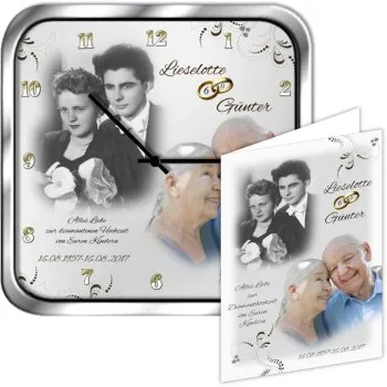 Diamanthochzeit Uhr Geschenk