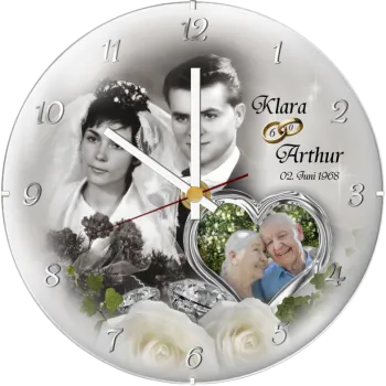 Fotouhr zum 60. Hochzeitstag