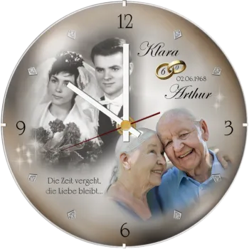 Fotouhr zum 60. Hochzeitstag