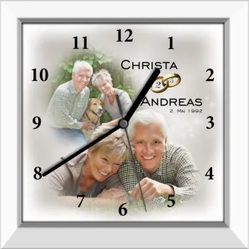 modernes Geschenk Silberhochzeit