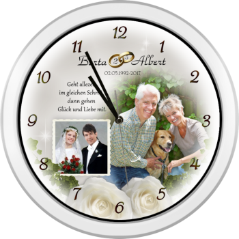 Silberhochzeit Geschenk Barbara Beyer Fotouhren
