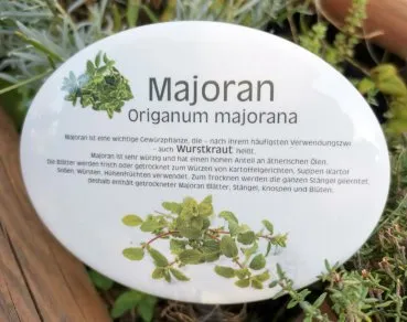 Pflanzschild Majoran