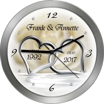 25 Hochzeitstag Geschenkuhr