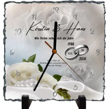 Geschenk zum 30.Hochzeitstag mit Standfüßen