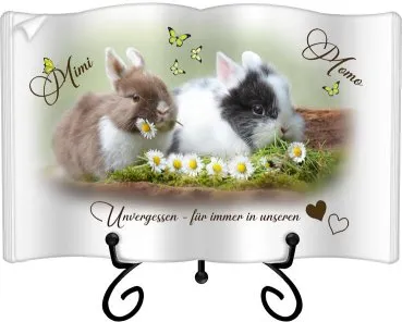 Grabstein Foto - individuell mit Fotos, Namen und Text