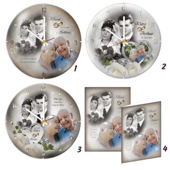 Fotouhr zum 60. Hochzeitstag