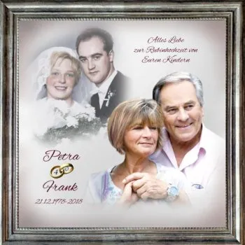 40.Hochzeitstag-Geschenke zur Rubinhochzeit