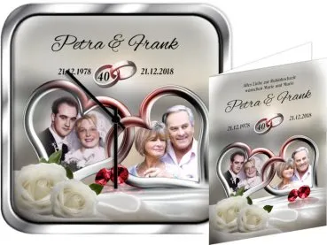 Foto-Geschenk zur Rubinhochzeit