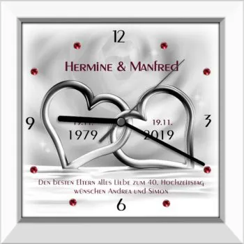 40.Hochzeitstag-Geschenk zur Rubinhochzeit