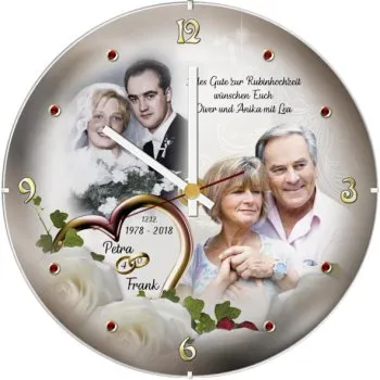 40.Hochzeitstag-Geschenke zur Rubinhochzeit