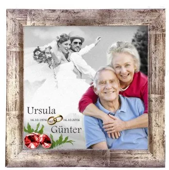 Uhr zur Rubinhochzeit