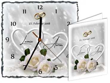 Perlenhochzeit-Geschenkeset mit Grußkarte