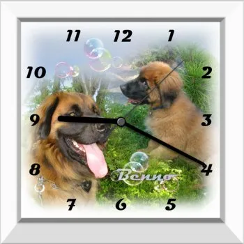 Gerahmtes Bild oder Uhr - weiss, schlicht und modern