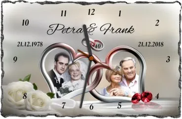 40-jähriges Ehejubiläum-Rubinhochzeit-Geschenk