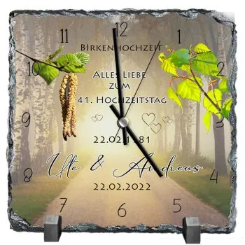 41. Hochzeitstag Geschenk zur Birkenhochzeit