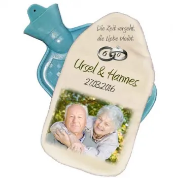 Taufgeschenk Waermeflasche mit Fotodruck