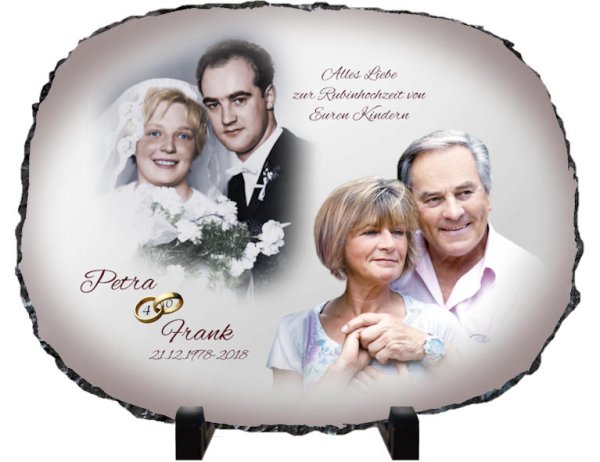 Fotouhr-Geschenke zur Rubinhochzeit