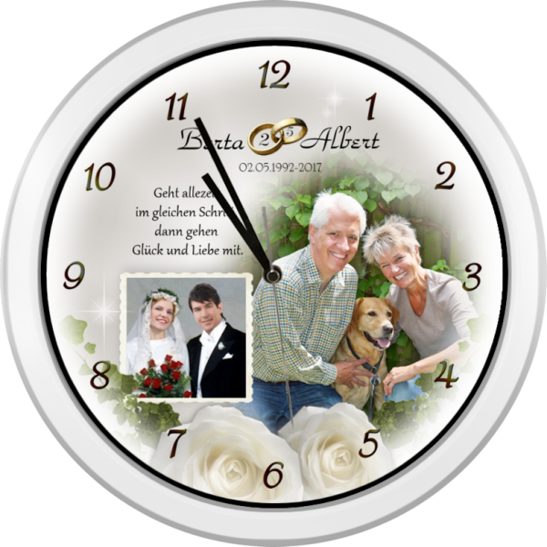 Silberhochzeit Geschenk Barbara Beyer Fotouhren